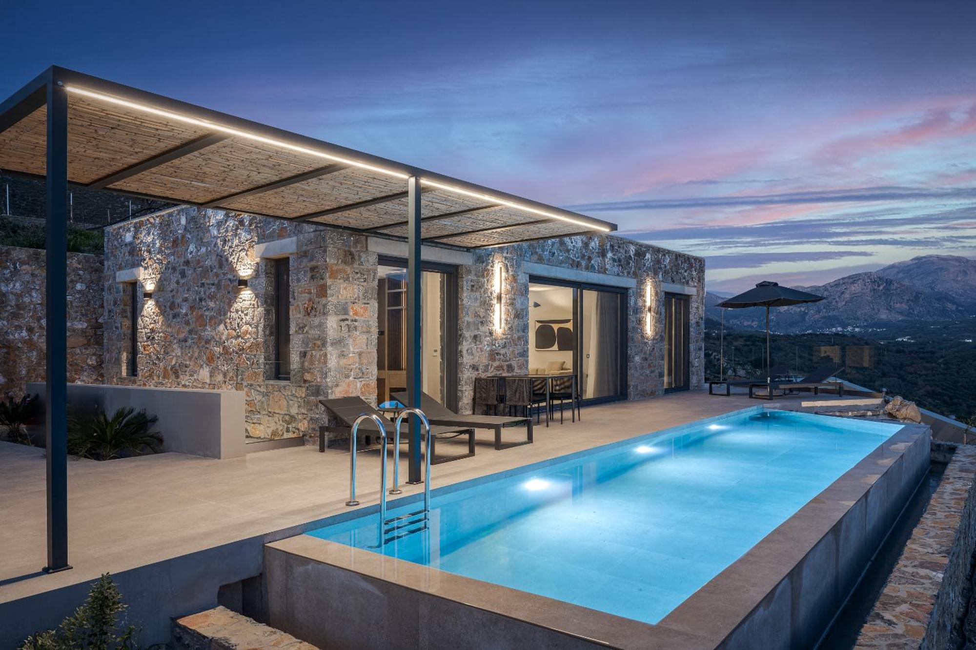 Neromai Cave Luxury Villas Koxaré Extérieur photo